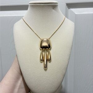 Anthropologie Gold Modern Necklace